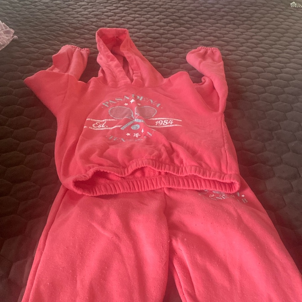 Art Class Crop sweatshirt and sweatpants